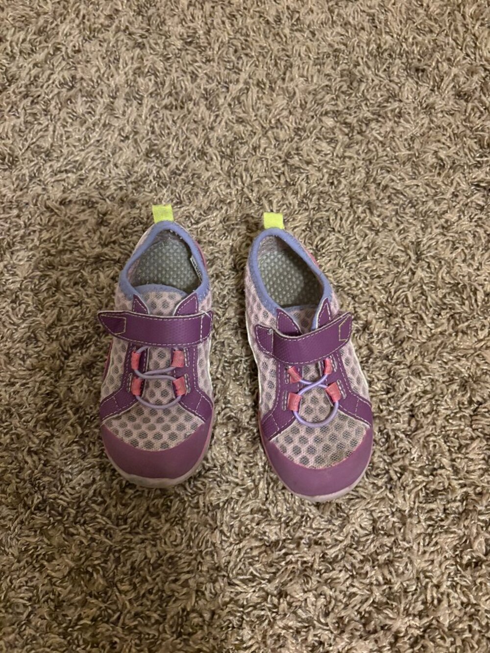See Kai Run Shoes Toddler Girl Size 10 Hook and Loop Closure Sneaker Purple Pink